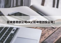 区块链初创公司sky[区块链创投公司]